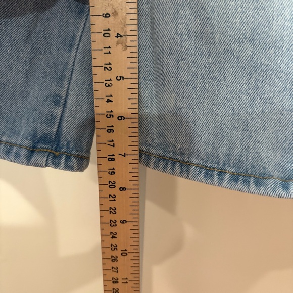 VTG Disney Mickey Mouse Light Blue DenimJean Shorts M - Picture 4 of 7